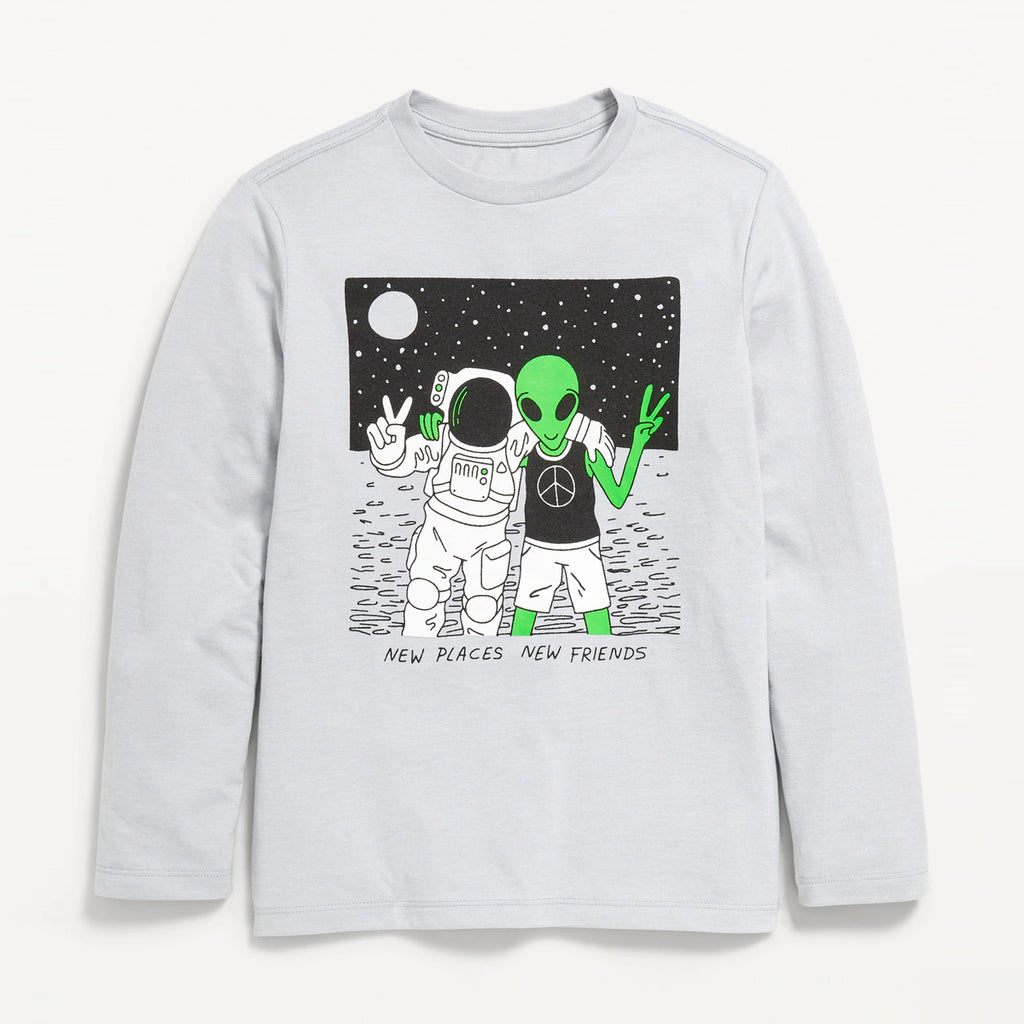 T-Shirt manga larga niño juvenil