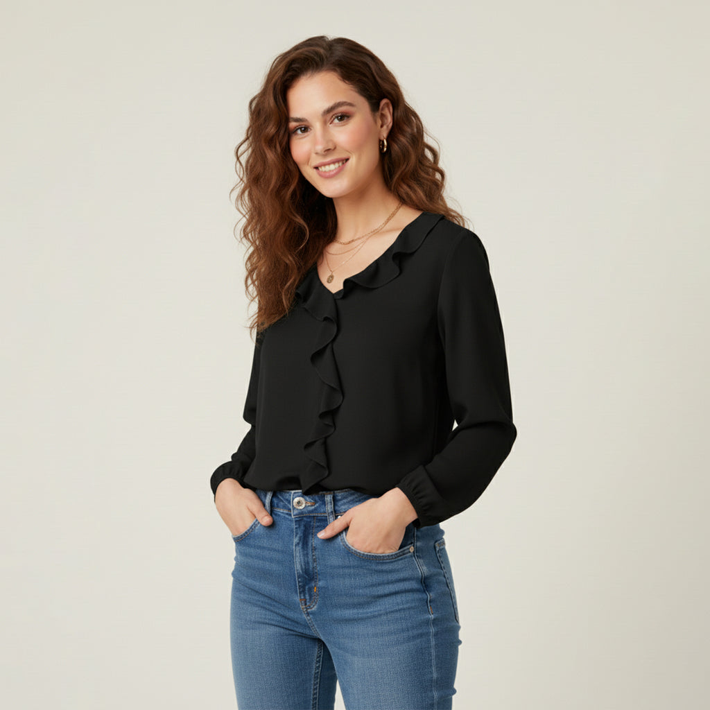 Blusa Romántica con Volantes