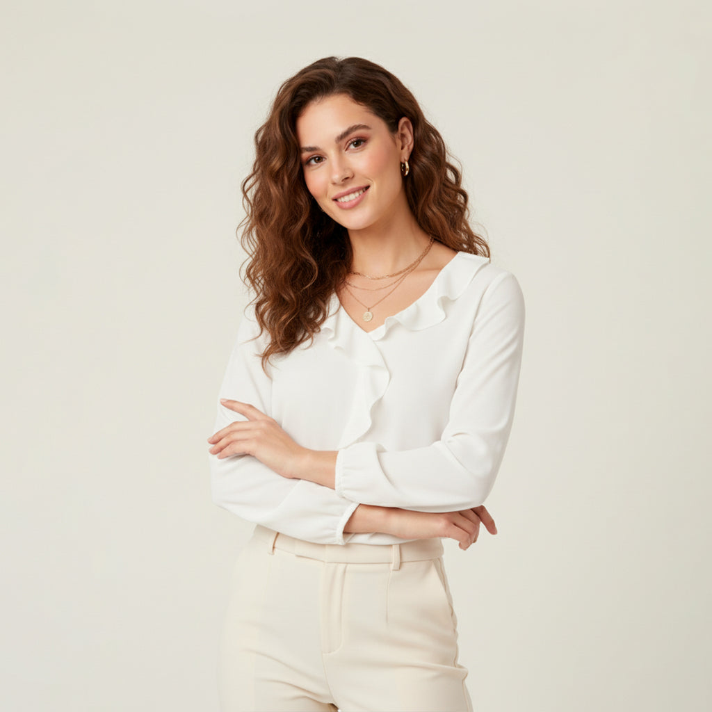 Blusa Romántica con Volantes