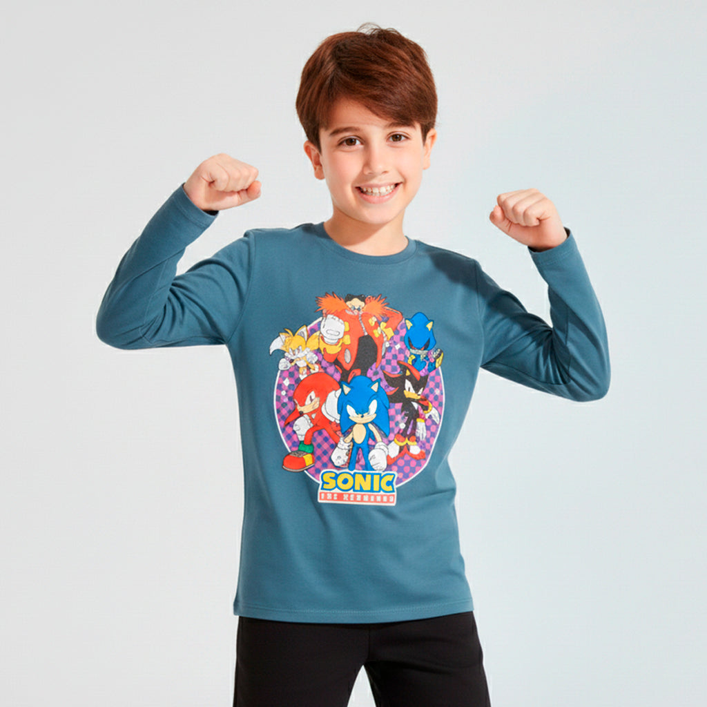 T-Shirt manga larga niño juvenil