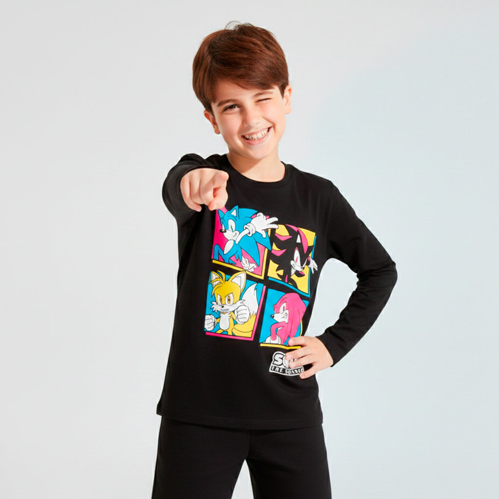 T-Shirt manga larga niño juvenil