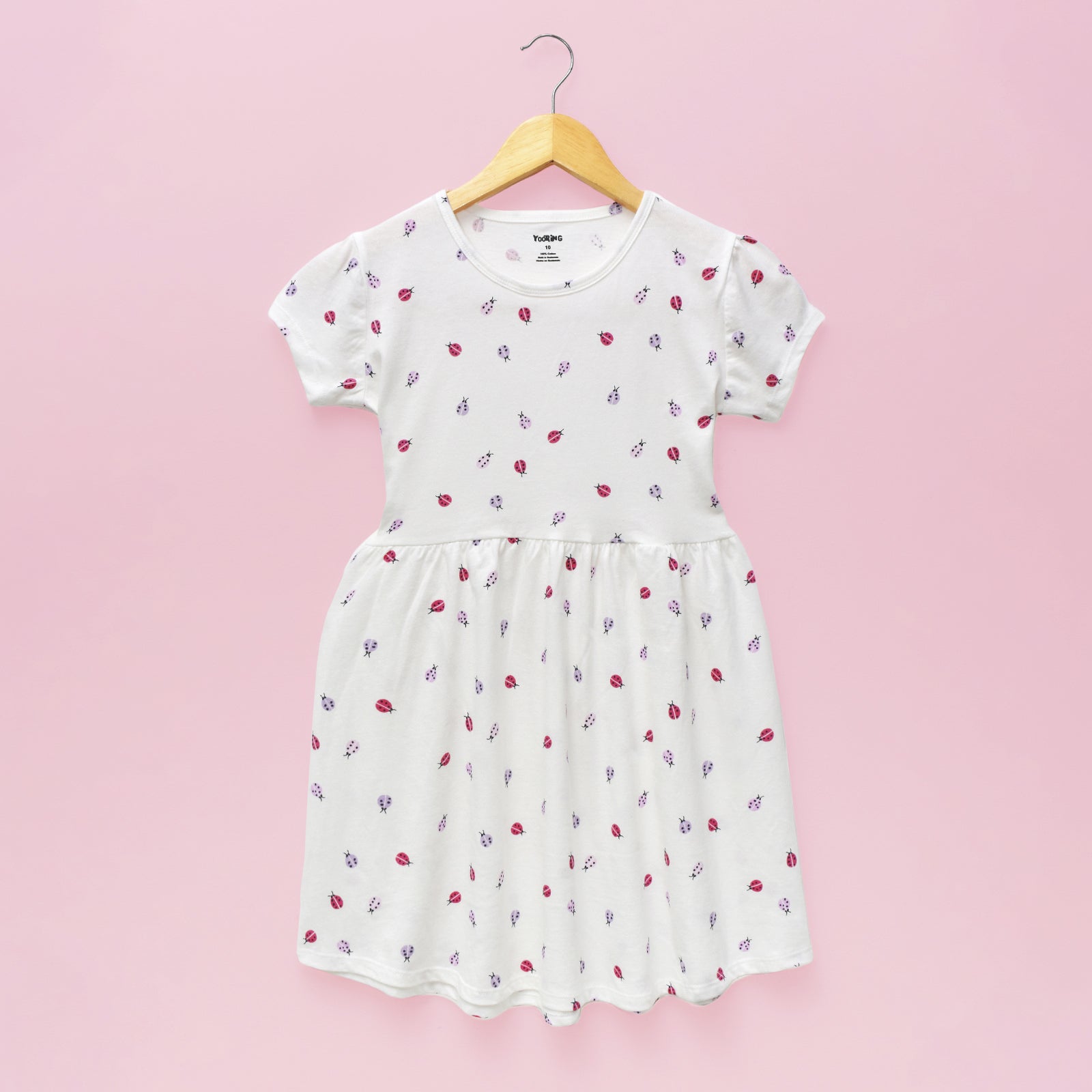 Vestido para niña manga corta