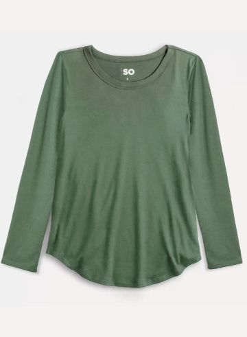 Blusa Lady manga larga cuello Redondo