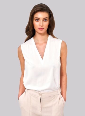 Blusa de fashion sin manga