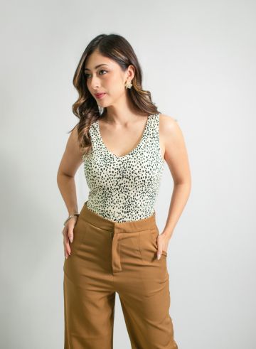 Body Importado cuello V sin mangas