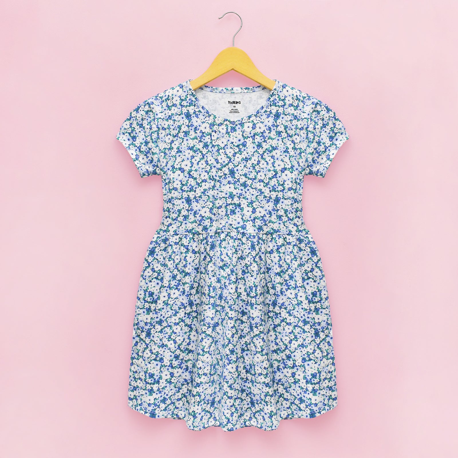 Vestido para niña manga corta