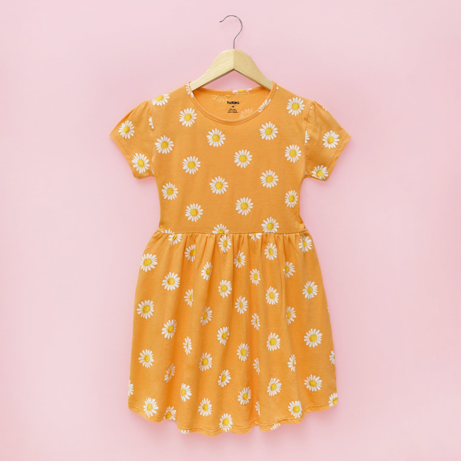 Vestido para niña manga corta