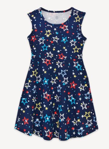 Vestido niña juvenil  azul Estrellas