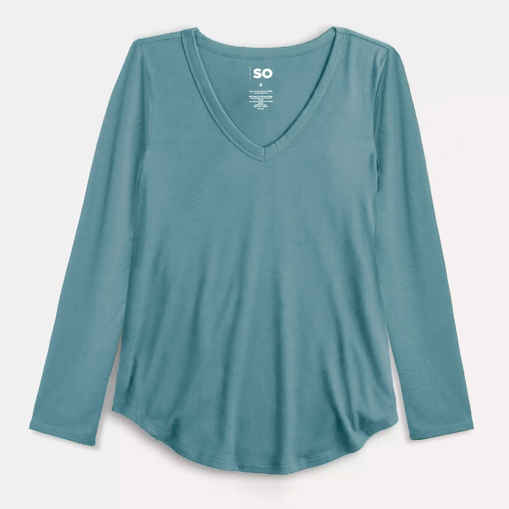 Blusa Lady manga larga cuello V