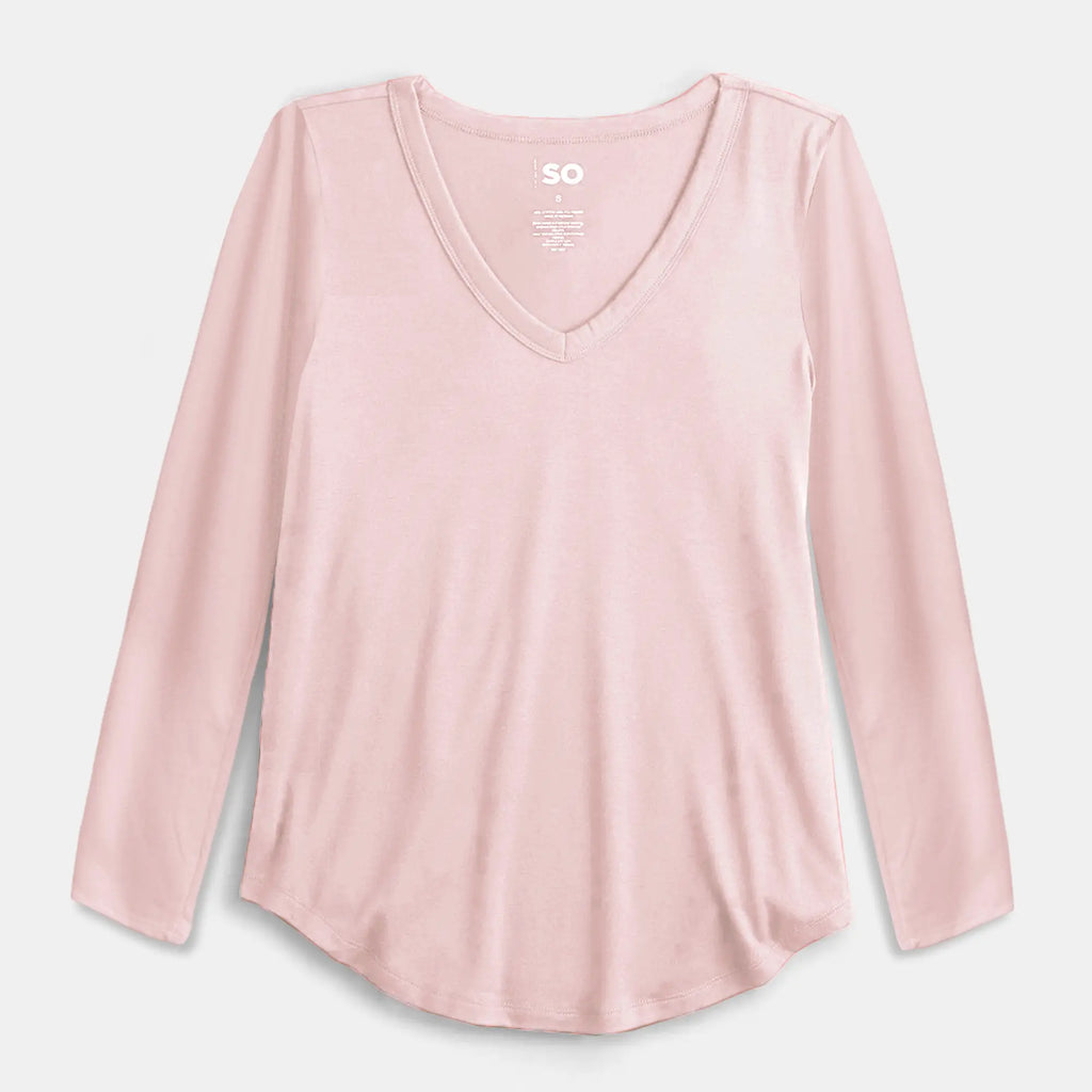 Blusa Lady manga larga cuello V