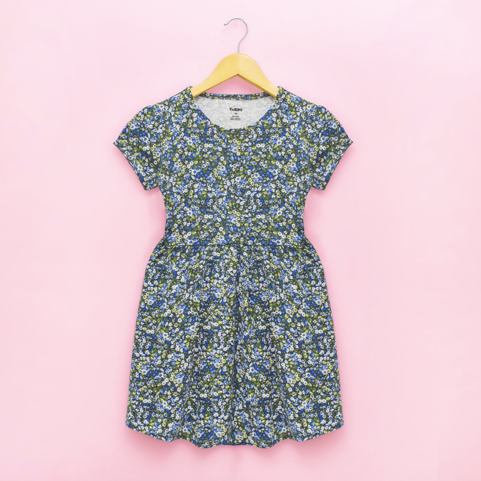 Vestido para niña manga corta