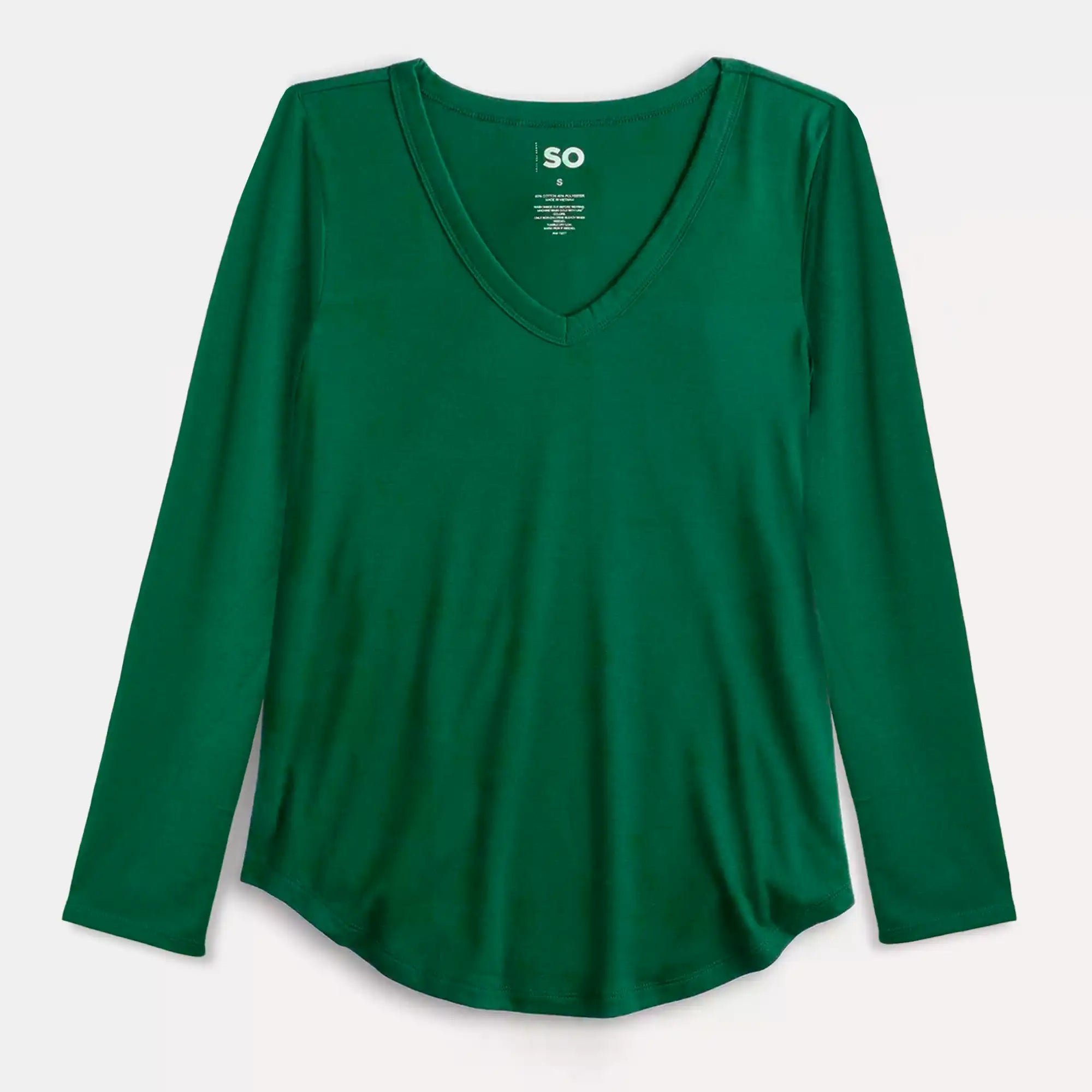 Blusa Lady manga larga cuello V