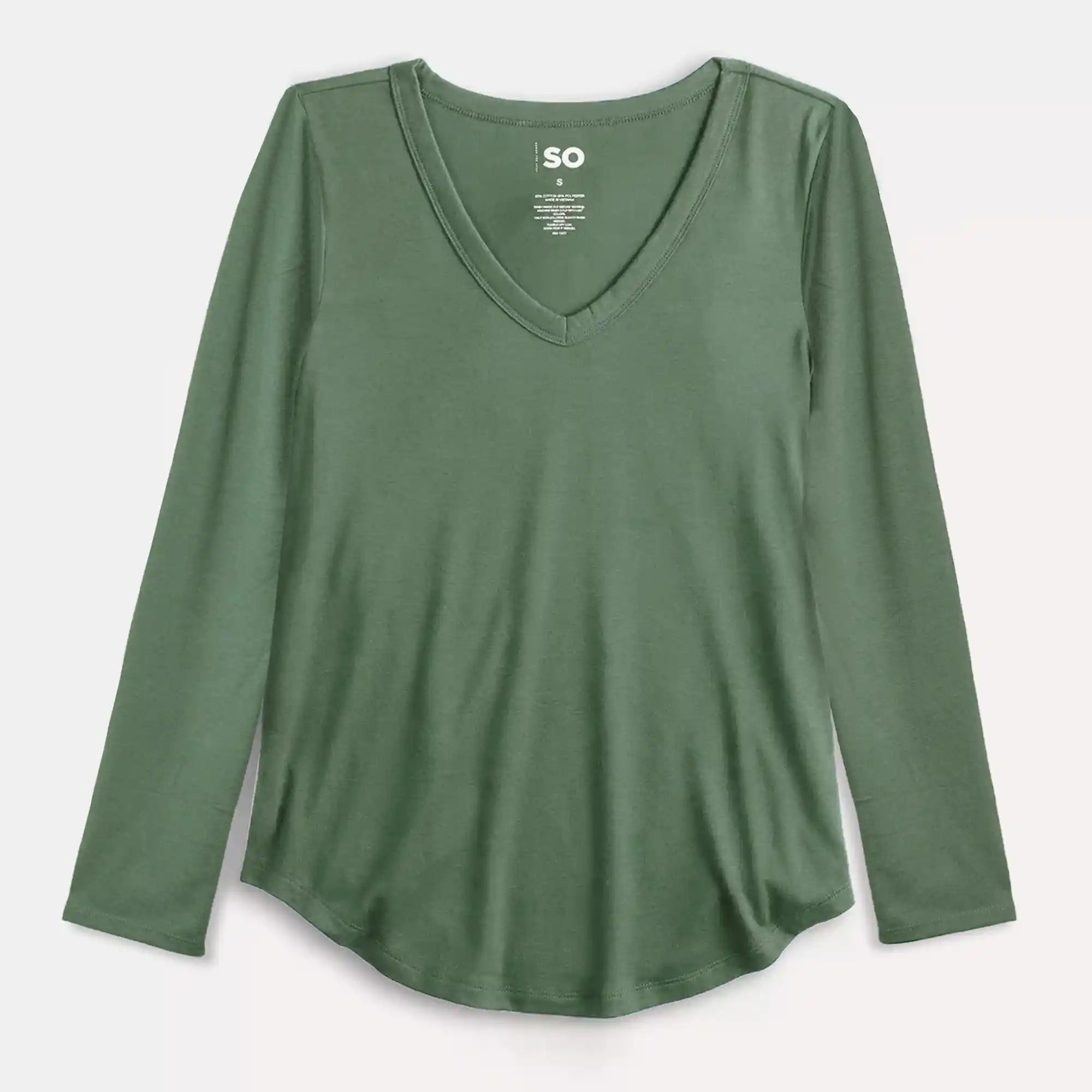 Blusa Lady manga larga cuello V